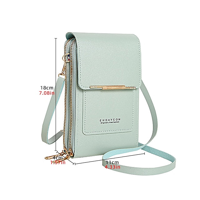 Coin Mobile Phone Purse Wallet Women's Crossbody Bag