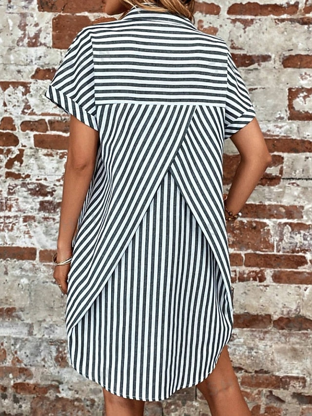 Women's Mini Dress Shirt Dress Casual Dress Summer Dress