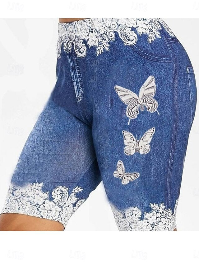 Women's Shorts Leggings Vacation Streetwear Casual Knee