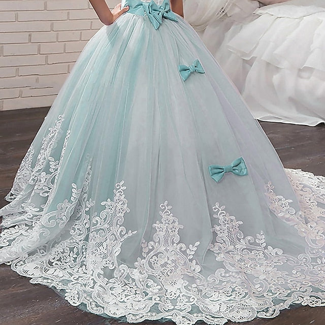 Dress Kids Girl Girls' Flower Sleeveless Wedding