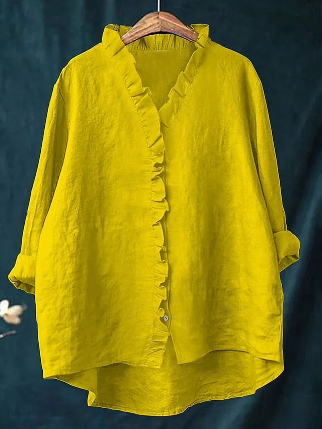 Easter Women's Tunic Casual Shirt Button Up Shirt Blouse