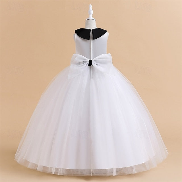 Kids Color Dress Block Party Sleeveless Girls' Performance