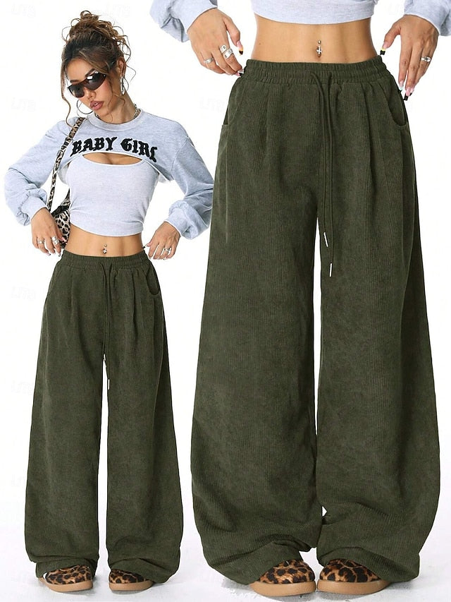 Women's EU / US Size Wide Leg Pants Trousers Comfort Casual