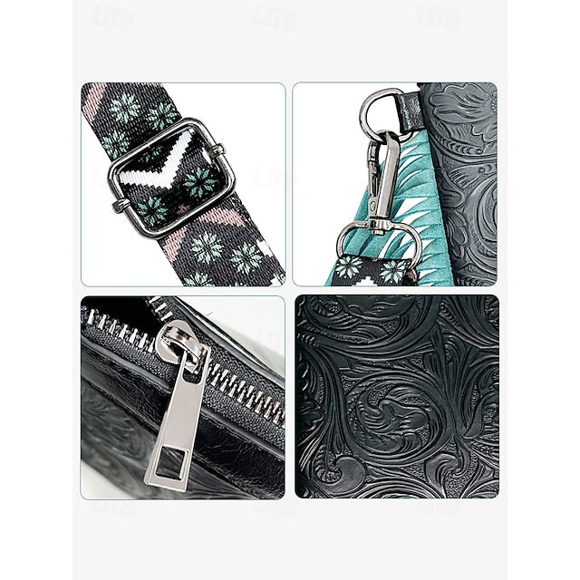 Shoulder Women's Leather Crossbody Bag Wristlet PU Bags