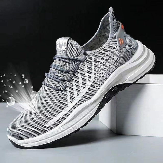 Casual Men's Sporty Look Sneakers Shoes Flyknit