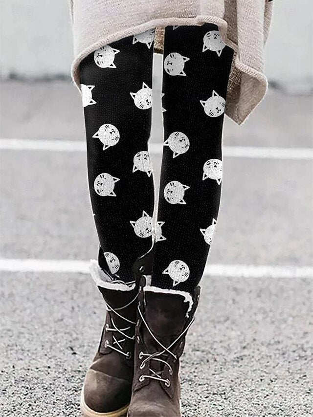 Women's Leggings Vacation Vintage Ethnic Style Ankle-Length