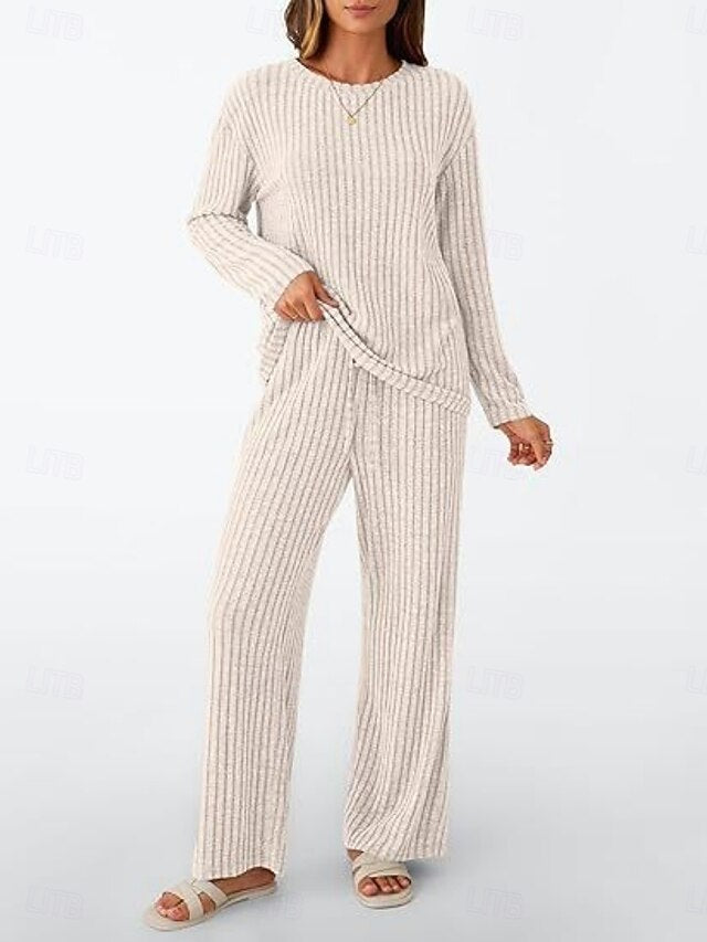Women's Two Piece Sets Pants Sets Bolero Top Long Sleeve