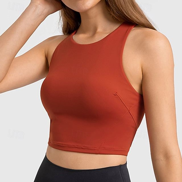 Women's Racerback  Bra Sports Tank Top Padded Sleeveless