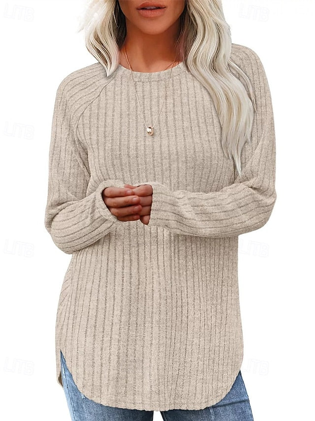 Women's Sweater Pullover Daily Stylish Casual Solid Color