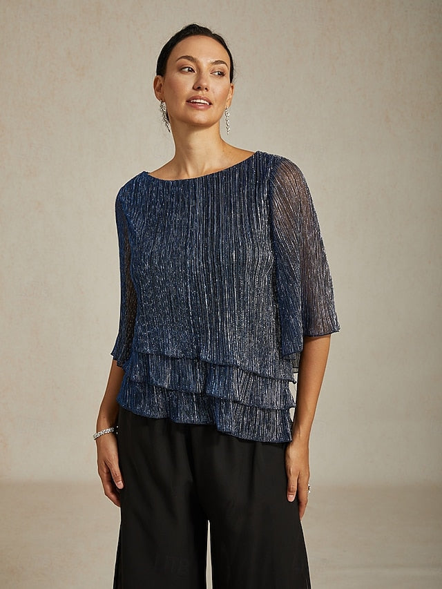 Women's Blouse Dressy Tops Flowy Tops Chiffon Tops Sequins