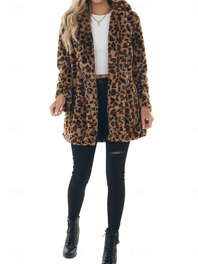 Women's Patchwork Warm Pockets Breathable with Winter Coat