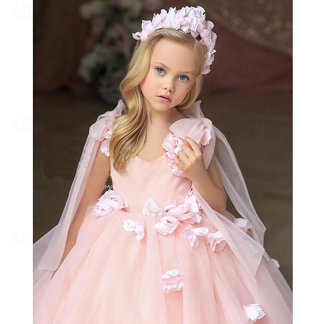 Flower Communion Dress Party Girl First Girls'