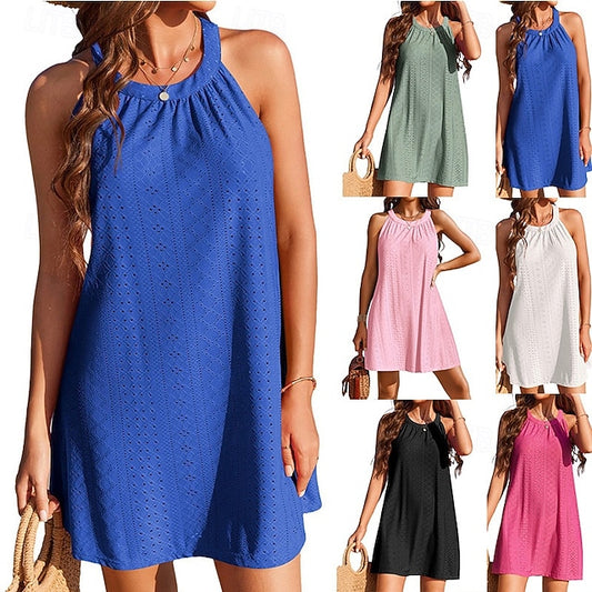 Women's Mini Dress Summer Dress Halter Dress Casual Daily