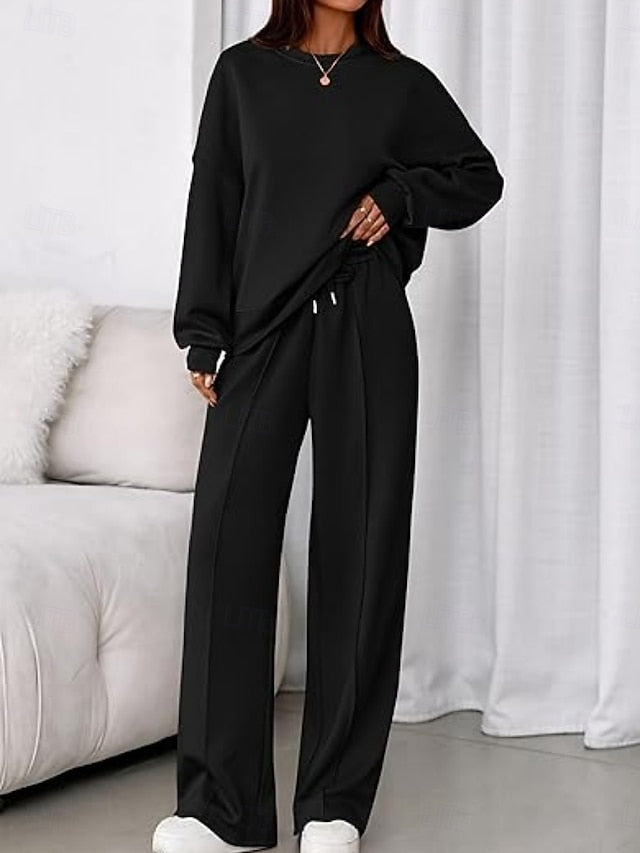 Women's Two Piece Sets Pants Sets Bolero Top Long Sleeve
