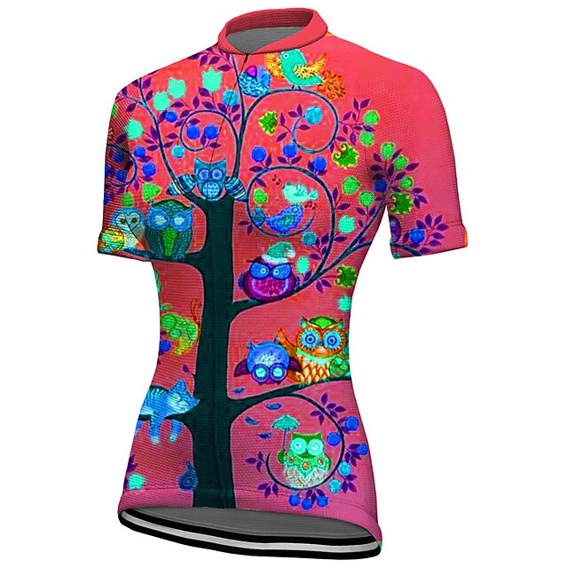 Women's Cycling Jersey Graphic Plants Short Sleeve Bike