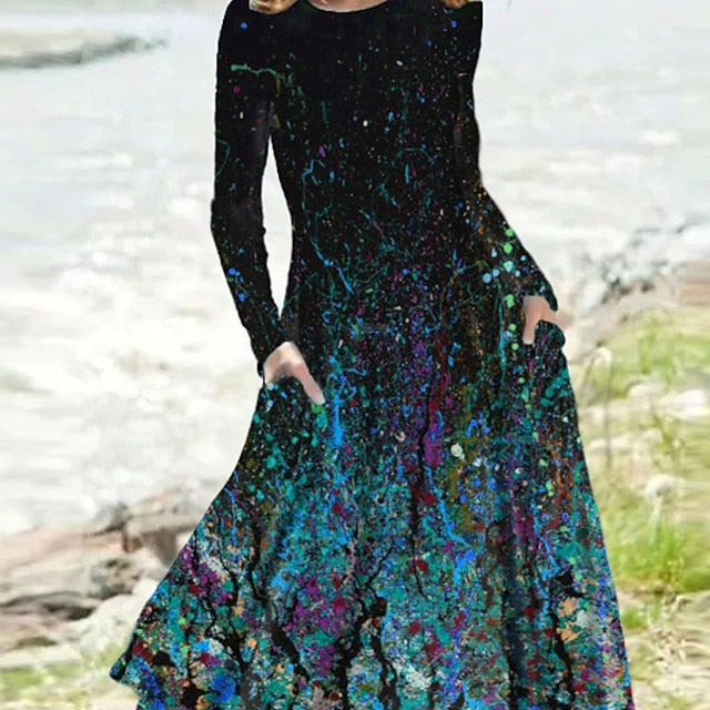 Women's Midi Dress Casual Dress Winter Dress Swing Dress
