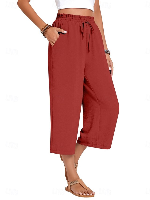 Women's Capri Pants Summer Pants Baggy Pants Beach Pants