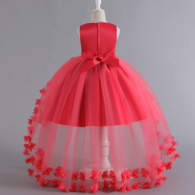 Girls' Toddler Color Solid Party Sleeveless Dress