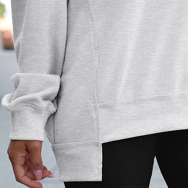 Women's Pullover Sweatshirt Casual Tops Long Sleeve Top