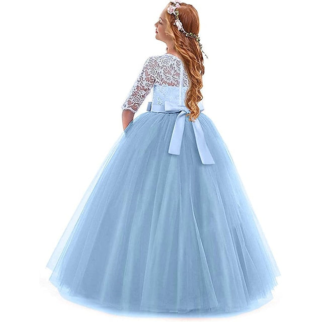 Kids Flower Girl Prom 3-13 Princess Years Lace Dress