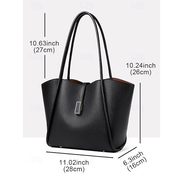 Women's Bag Tote Leather Faux Green