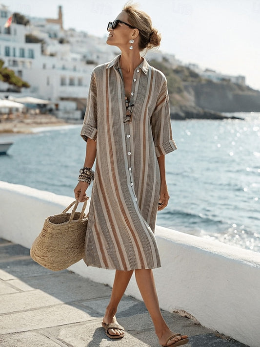 Women's Midi Dress T Shirt Dress Tee Dress Vacation
