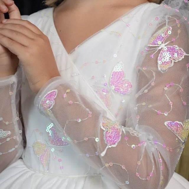 Communion Kids Girl Girls' First Flower Party Dress