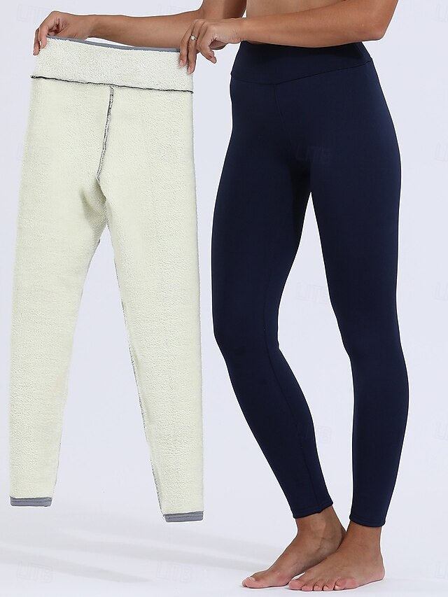Women's Fleece Lined Leggings Fleece Pants Leggings