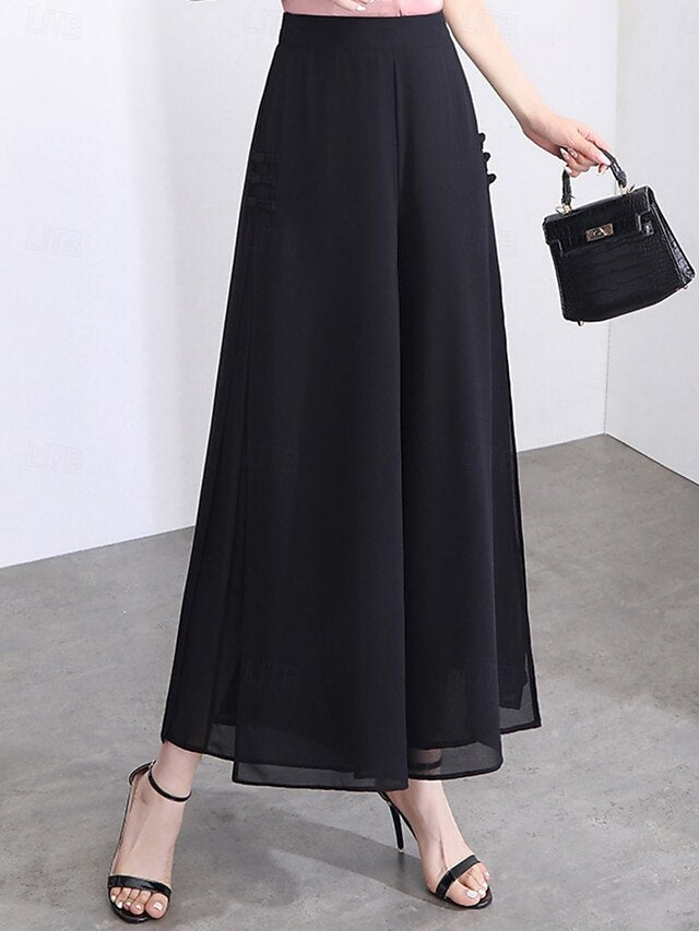 Women's Culottes Wide Leg Chinos Fashion Streetwear Casual