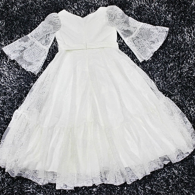 Kid's Lace Dress Formal Girls' Girl Flower