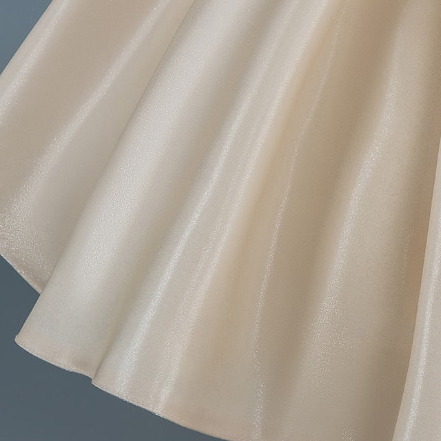 Dress Sequin Short Party Wedding Girls' Sleeve Toddler