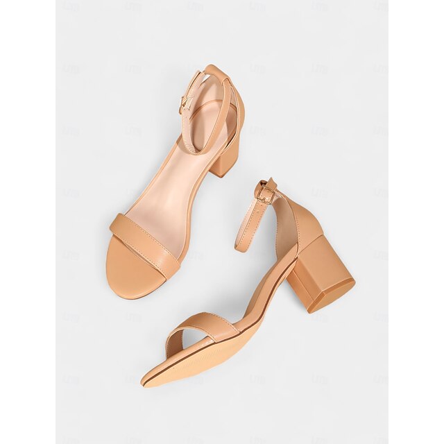 Stylish Glitter Gold Heel Women's Sandals with Ankle Block