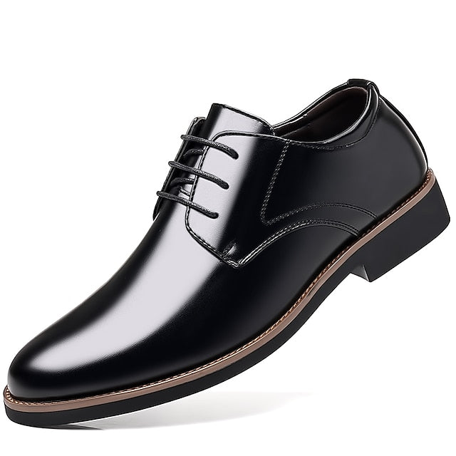 Derby Shoes Leather Men's Formal Oxfords