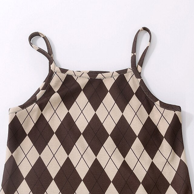 Dress Color Girls' Block Pieces 2 Kids Suits Set Long