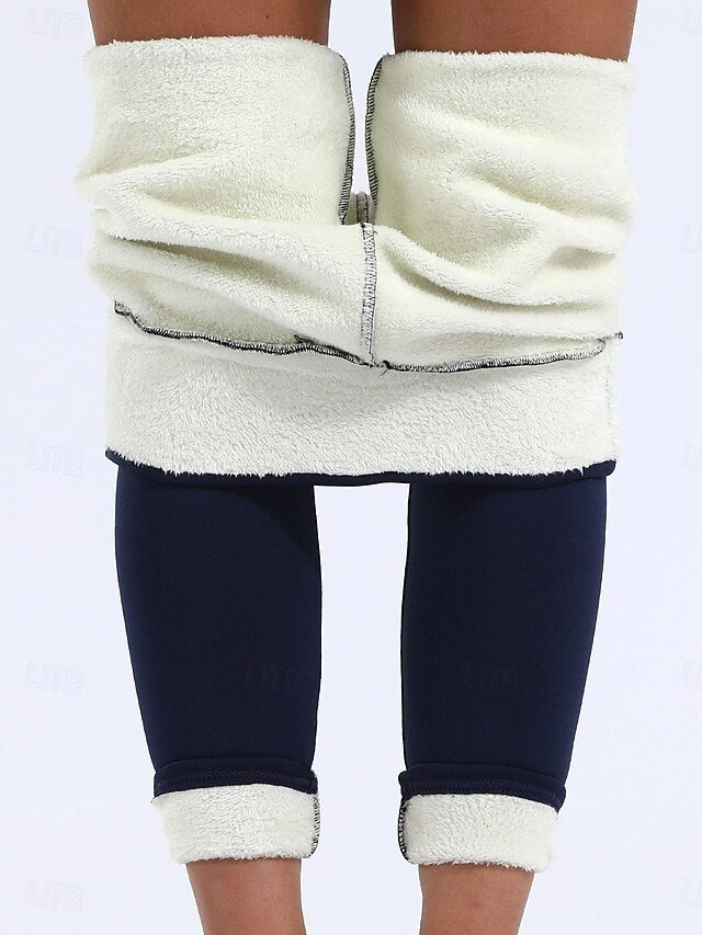 Women's Fleece Lined Leggings Fleece Pants Leggings