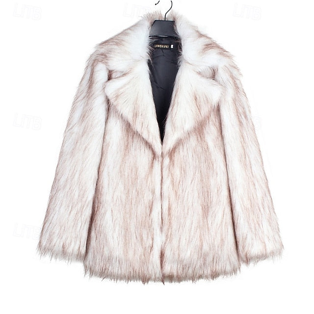 Faux Furs Warm Comfortable Fur Women's  Coat