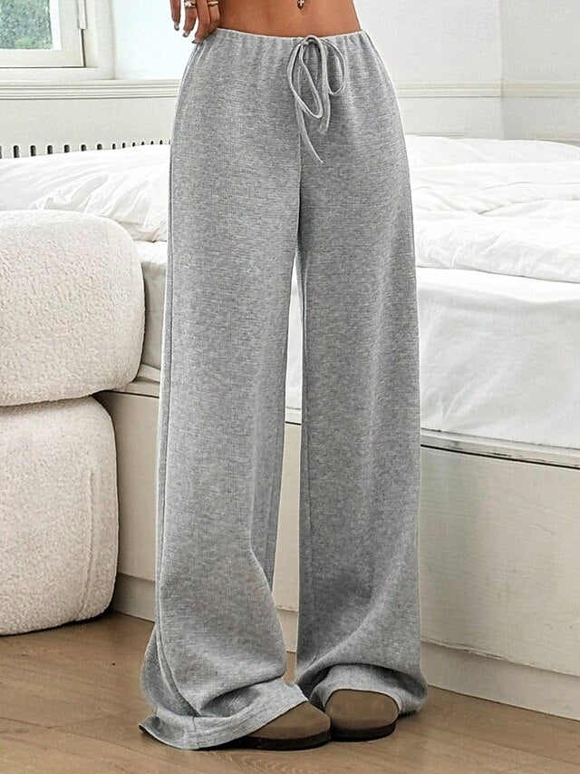 Women's Slacks Pants Trousers Streetwear Casual Full Length