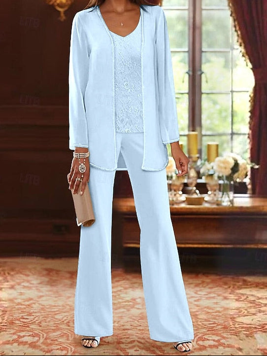 Formal Bride the Pantsuit Wedding Piece of Beach 3 Mother
