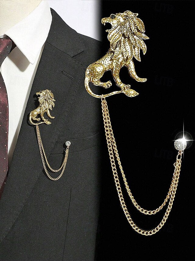 Lapel with Brooch Christmas Men's Pin Deer