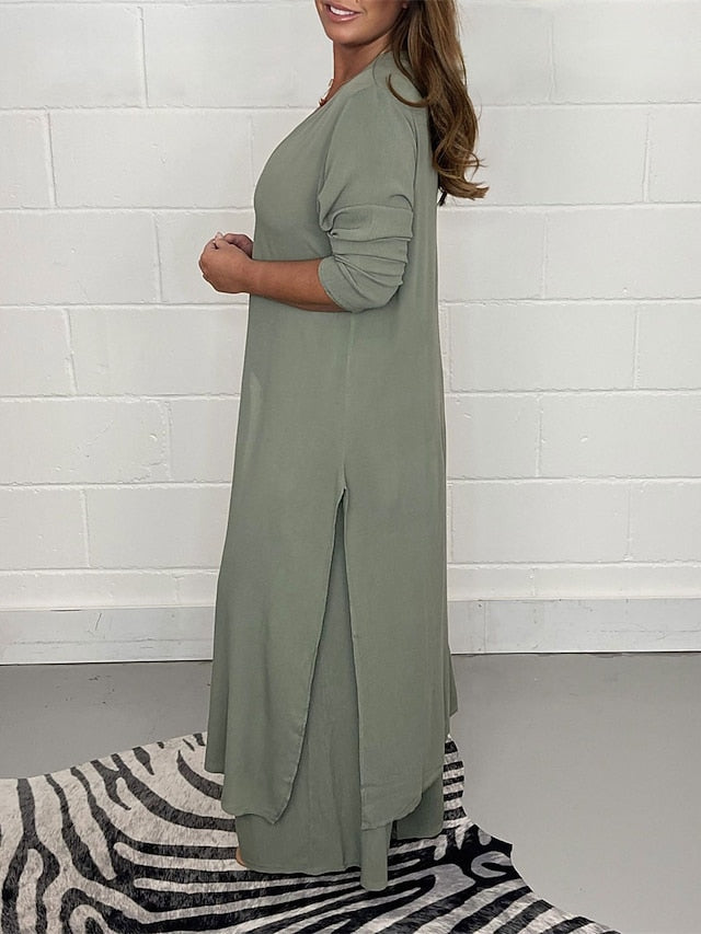 Women's Pajamas Pajama Top and Pant Sets 2 Pieces Pure
