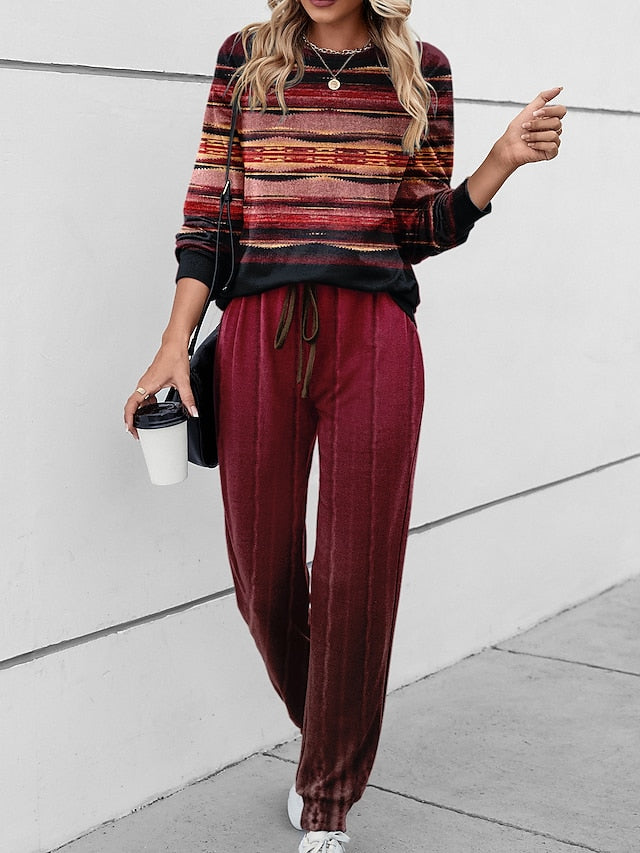 Women's 2 Pieces Sweatshirt Tracksuits Sports Daily