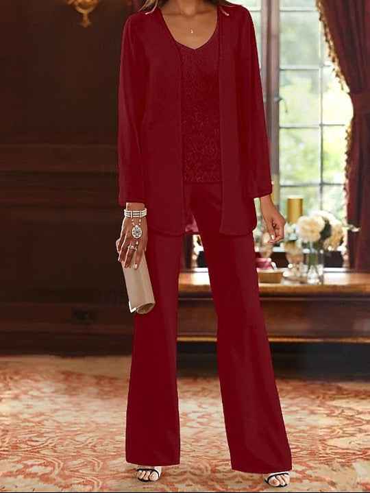 Formal Bride the Pantsuit Wedding Piece of Beach 3 Mother