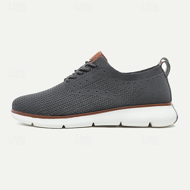 Knit Casual Breathable Men's Sneakers - Lightweight