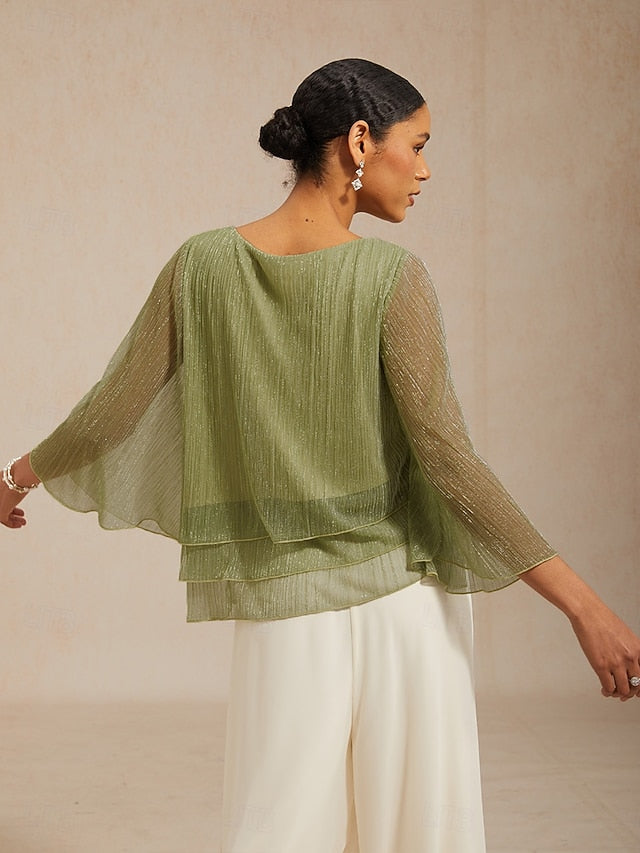 Women's Blouse Dressy Tops Flowy Tops Chiffon Tops Sequins