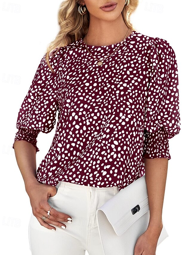 Women's T Shirt Tee Top Print Floral Casual Half Sleeve