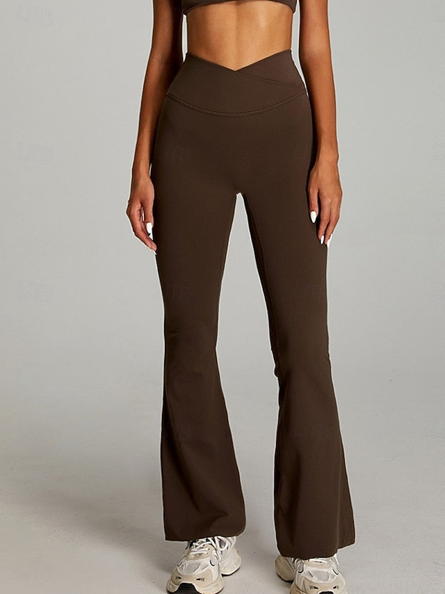 Women's Bell Bottom Chinos Streetwear Casual Athleisure