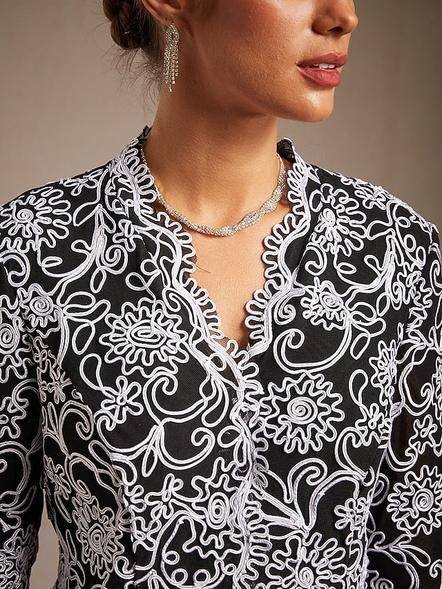 Women's Dressy Tops Twinset Sequins Rhinestone Animal