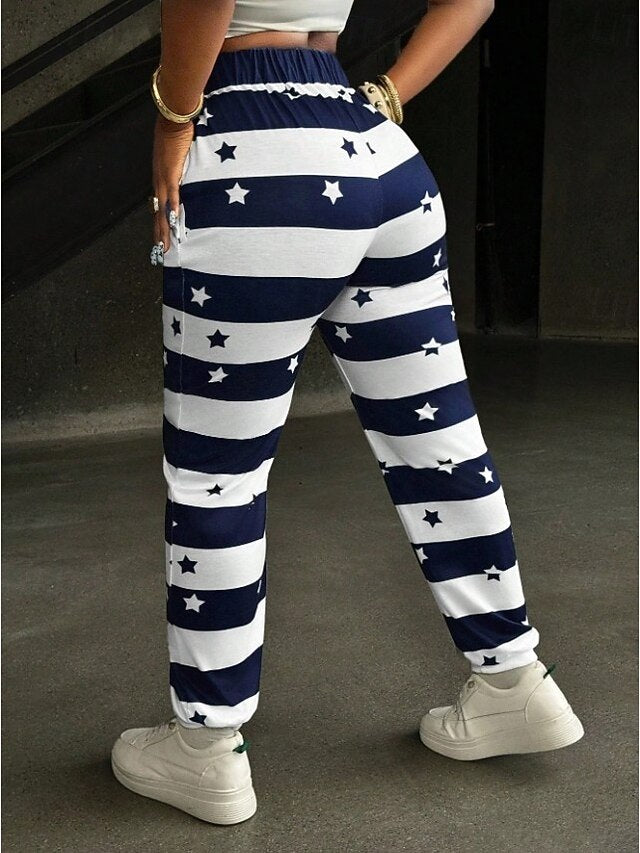 Women's Viking Skinny Joggers Vacation Vintage Fashion Full
