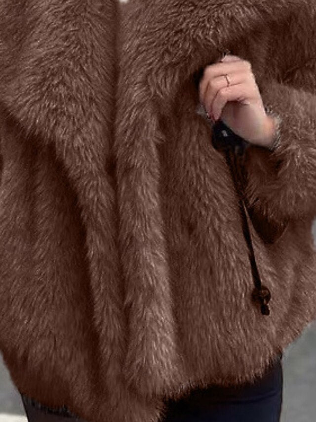 Faux Comfortable Furs Warm Fur Coat Women's Leathers