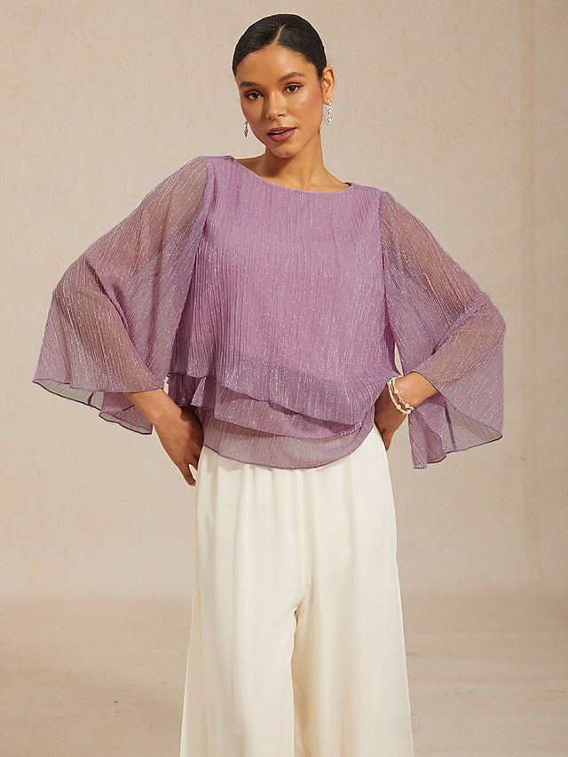 Women's Blouse Dressy Tops Flowy Tops Chiffon Tops Sequins